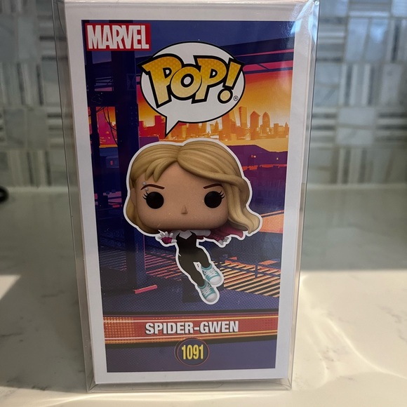 Marvel Across the Spider-Verse Spider-Gwen Marvel Corps Exclusive Funko Pop 1091 - Picture 2 of 6